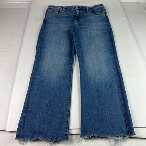American Eagle Jeans Women's 34x26* High Rise Kick Boot Crop Blue Denim Tag 12R
